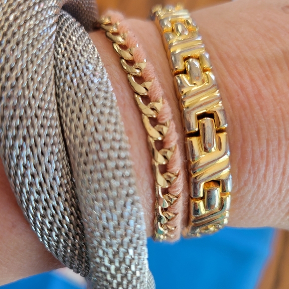 Trio of Bracelets ~ Mesh & Metal ~ Y2K ~ Crafts ~ Re-purpose ~ Jewelry Making - Picture 2 of 12